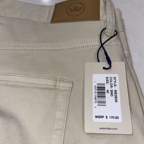 Peter Millar Crown Crafted Bingham Performance 5 Pocket Pants Size 40 $170 NWT - Picture 2 of 5